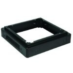 W=800 D=800 H=100mm PLINTH  MODULE BLACK