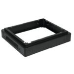 W=800 D=1200 H=100mm PLINTH  MODULE BLACK