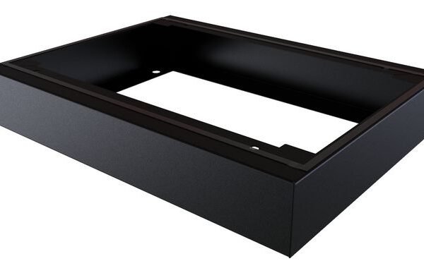 IP55 W=600 D=450 H=100mm  PLINTH MODULE BLACK