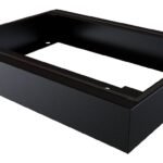 IP55 W=600 D=450 H=100mm  PLINTH MODULE BLACK