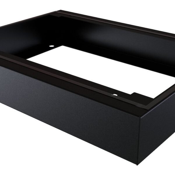 IP55 W=600 D=450 H=100mm  PLINTH MODULE BLACK
