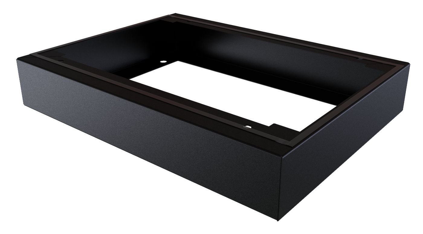 Img_31474733.jpg IP55 W=600 D=450 H=100mm PLINTH MODULE BLACK - Image 1