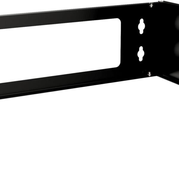 19" 3U Adjustable Depth Open  Frame Rack Wall Mount - Black