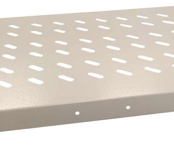 1U 19" D=600MM FIXED SHELF  WHITE