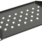 1U 19" D=250mm RACK MOUNT  SHELF BLACK