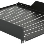 2U 19" D=550mm RACK MOUNT  SHELF BLACK