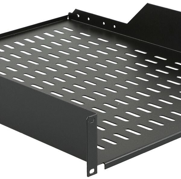 2U 19" D=550mm RACK MOUNT  SHELF BLACK