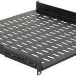 1U 19" FRONT, 1U 19" REAR  CONNECTED D=450mm SHELF