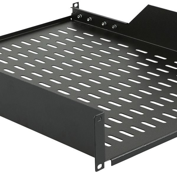 2U 19" FRONT, 1U 19" REAR  CONNECTED D=550mm SHELF