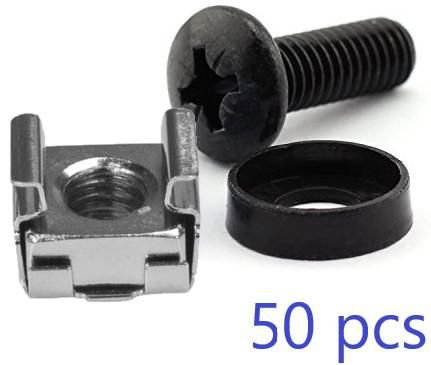 Img_31474804.jpg M6 CAGE NUT SET AND MOUNTING SCREW, 1set= 50pcs - Image 1