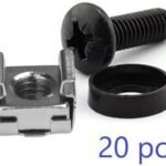 M6 CAGE NUT SET AND MOUNTING  SCREWS, 1set= 20pcs