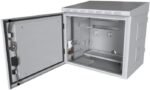 Midi Classic Pole Mounted  CCTV Cabinet For 4 cameras  575 x 425 x 500mm - White - Image 3