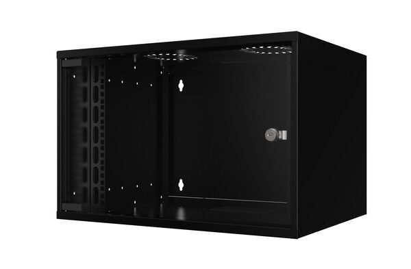 19" 7U Rack Wall Mount 565 x  400 x 350mm SOHO - Black -  Unassembled