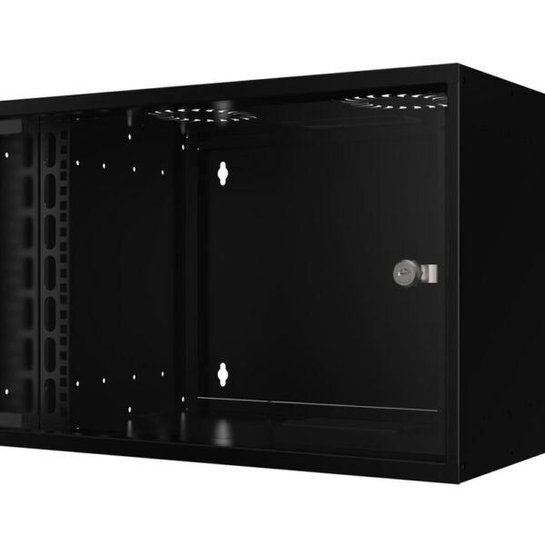 19" 7U Rack Wall Mount 565 x  400 x 350mm SOHO - Black -  Unassembled
