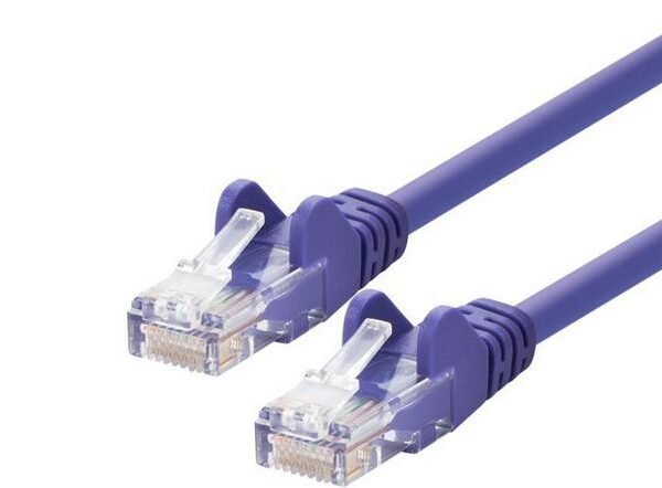 PATCH CABLE U/UTP 0.3M -  CAT5E - VIOLET