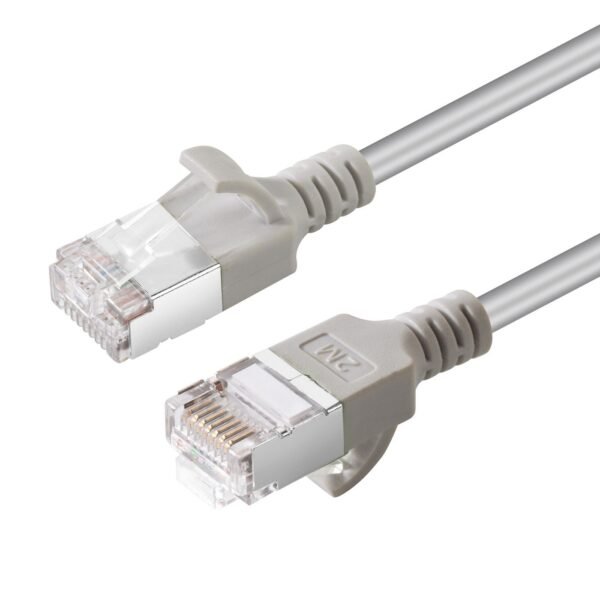 CAT6A U-FTP Slim, LSZH, 0.50m  Network Cable, Grey