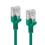 CAT6A U-FTP Slim, LSZH, 5m  Network Cable, Green - Image 2