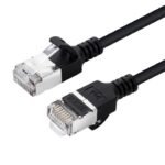 CAT6A U-FTP Slim, LSZH, 0.50m  Network Cable, Black