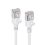 CAT6A U-FTP Slim, LSZH, 5m  Network Cable, White - Image 2