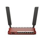 L009UiGS-2HaxD with dual core  800MHz CPU, 512MB RAM, 8 x  Gbit LAN, 1 x 2.5 Gbit SFP port, 2.4 GHz 802.11b/g/n/ax dual-chain wireless,