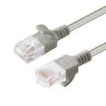 U/UTP CAT6A Slim 7.5M Grey Unshielded Network Cable,  LSZH 4x2xAWG 28 CU, OD : 3.6mm