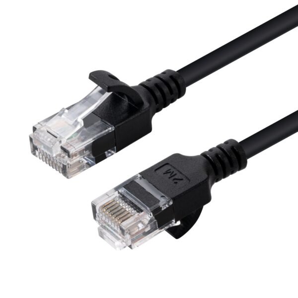 U/UTP CAT6A Slim 0.15M Black