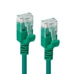 U/UTP CAT6A Slim 2M Green Unshielded Network Cable,  LSZH 4x2xAWG 28 CU, OD : 3.6mm - Image 2