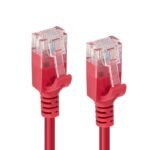 U/UTP CAT6A Slim 0.25M Red Unshielded Network Cable,  LSZH 4x2xAWG 28 CU, OD : 3.6mm - Image 2