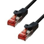 CAT6 F/UTP CU LSZH Ethernet  Cable Black 7m