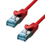 CAT6A S/FTP CU LSZH Ethernet  Cable Red 75cm
