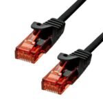 CAT6 U/UTP CU LSZH Ethernet  Cable Black 7m