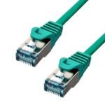 CAT6A S/FTP CU LSZH Ethernet  Cable Green 15m