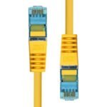 CAT6A S/FTP CU LSZH Ethernet  Cable Yellow 75cm - Image 2
