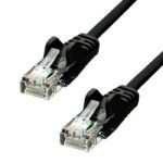 CAT5e U/UTP CCA PVC Ethernet  Cable Black 25cm