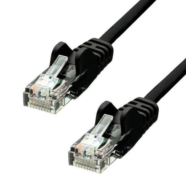 CAT5e U/UTP CCA PVC Ethernet  Cable Black 7m