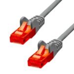 CAT6 U/UTP CCA PVC Ethernet  Cable Grey 7m