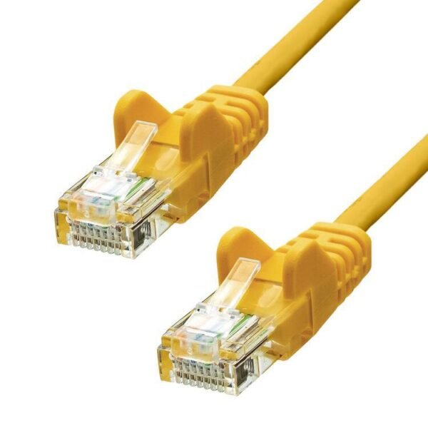 CAT5e U/UTP CCA PVC Ethernet  Cable Yellow 2m