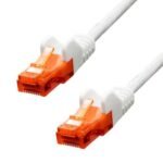 CAT6 U/UTP CCA PVC Ethernet  Cable White 7m