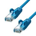 CAT5e U/UTP CCA PVC Ethernet  Cable Blue 25cm