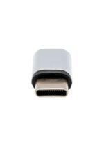 USB-C to USB 2.0 Micro B  adapter silver