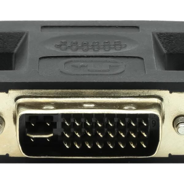 DVI-I 24+5 (M) to VGA (F)  Adapter, Black