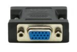 DVI-I 24+5 (M) to VGA (F)  Adapter, Black - Image 2