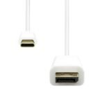 USB-C to DisplayPort Cable  0.5M White - Image 2