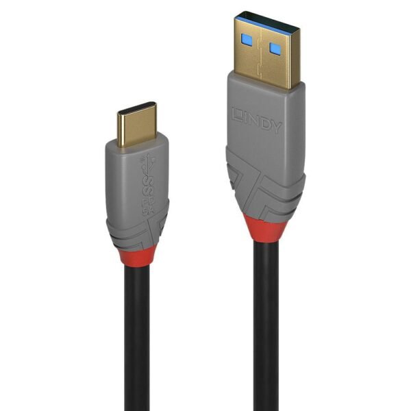 1M Usb 3.1 Type A To C Cable,  5A Pd, Anthra Line