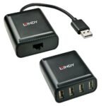 Usb 2.0 Cat.5 Extender 60M, 4  Ports