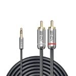 Lindy 1m 3.5mm to Phono Audio Cable, Cromo Line - Image 2