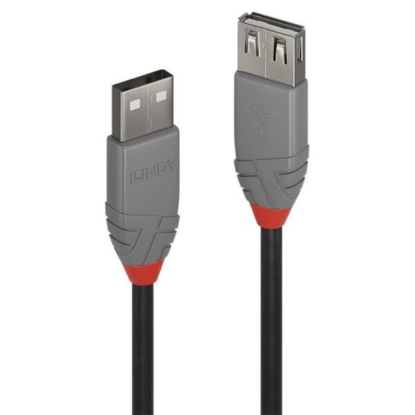 2M Usb 2.0 Type A Extension  Cable, Anthra Line