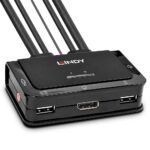 2 Port Displayport 1.2, Usb  2.0 Cable Kvm Switch