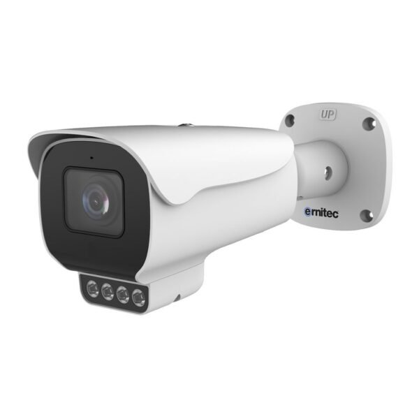 Deimos Pro 5MP Bullet Camera  with 2.7-13.5mm Motorized  Lens & IR 40m, Active Deterrence, PoE, IP66 - NDAA