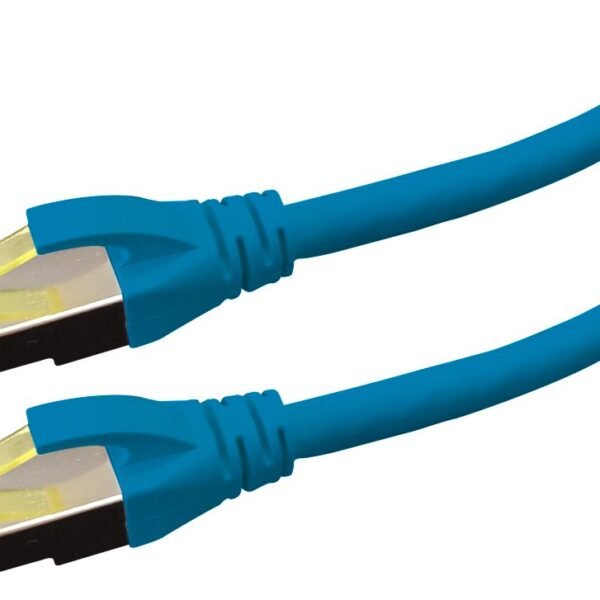 PATCH CABLE CAT6A S/FTP  PREMIUM LSOH - 1M BLUE